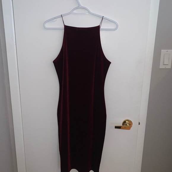 [M]👗F21 velvet high neck dress - Picture 6 of 7